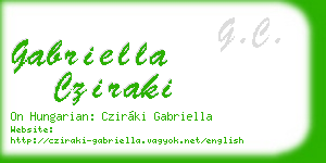 gabriella cziraki business card